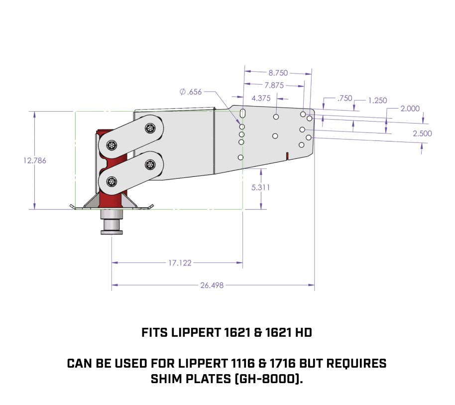 Gen-Y Hitch Gh-8050 Fifth Wheel Trailer Hitch Pin Box - image 6