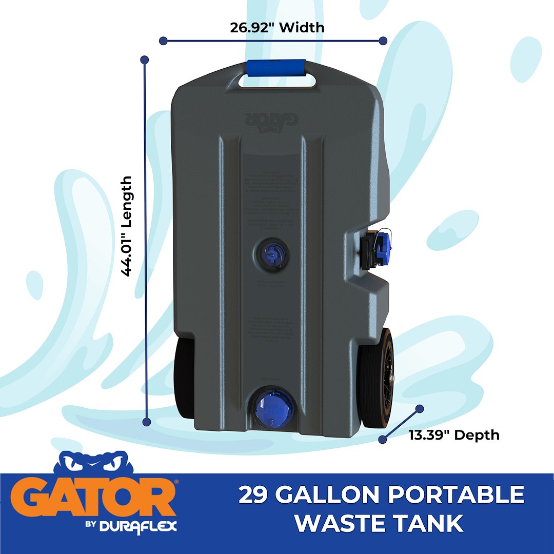 Duraflex 21903G Portable Waste Holding Tank - 29 Gallon