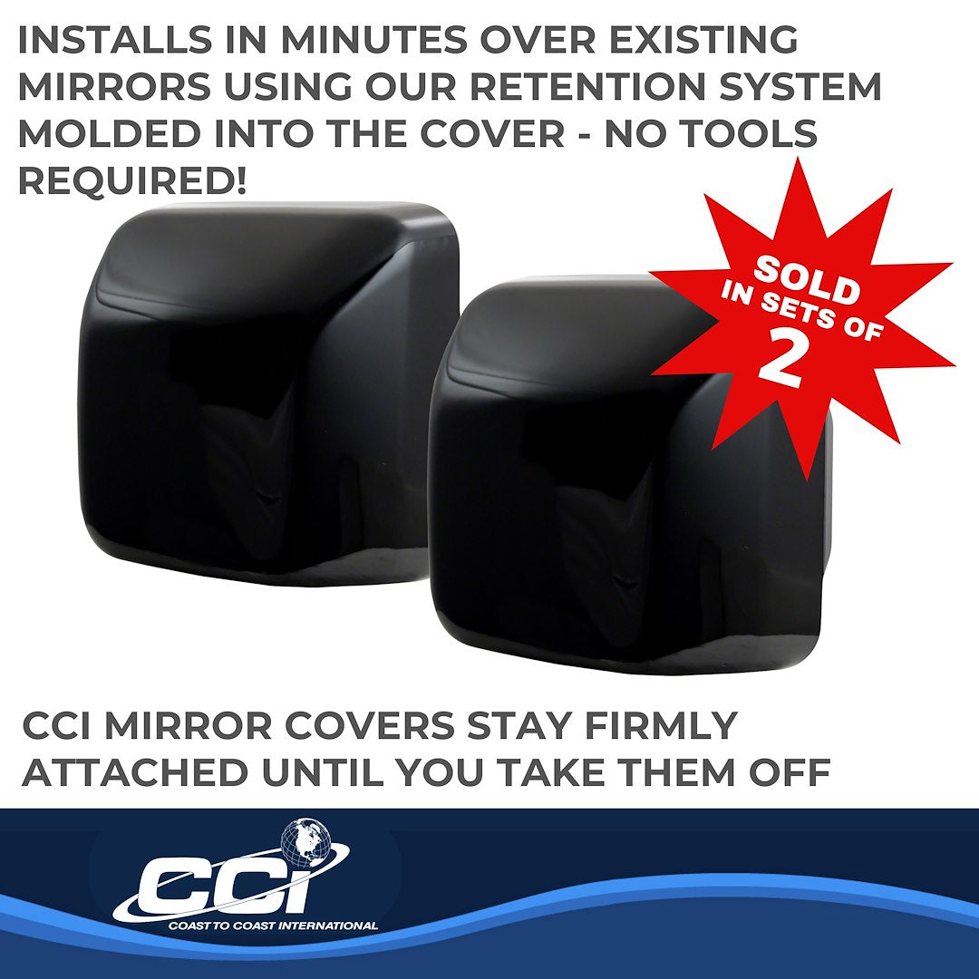 Coast To Coast MC67526RBK Wrangler Black Replacement Mirror Tops - image 3