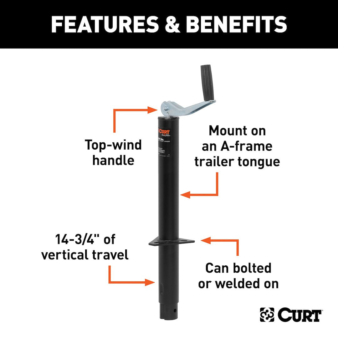 Curt 28202 Trailer Tongue Jack - image 2