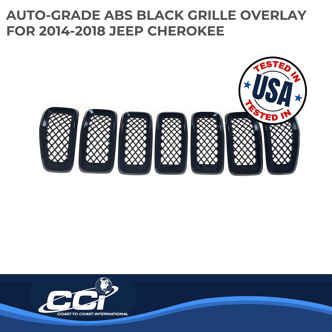 Coast To Coast GI473BLK Cherokee Black Mesh Grille Overlay
