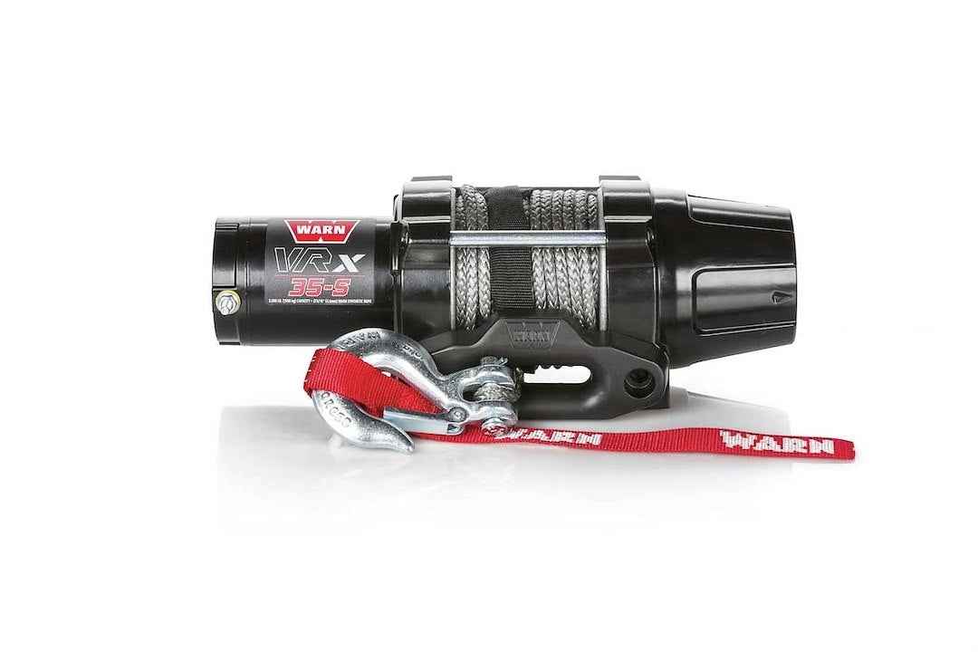 Warn 101030 12V Winch - 3500 lb, Synthetic Line