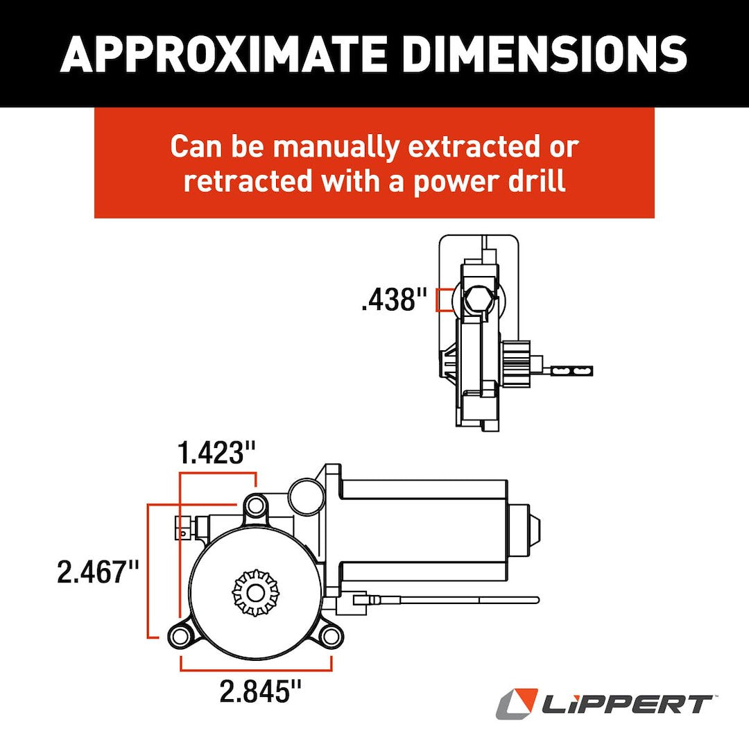 Lippert Components 266149 Awning Motor - image 5