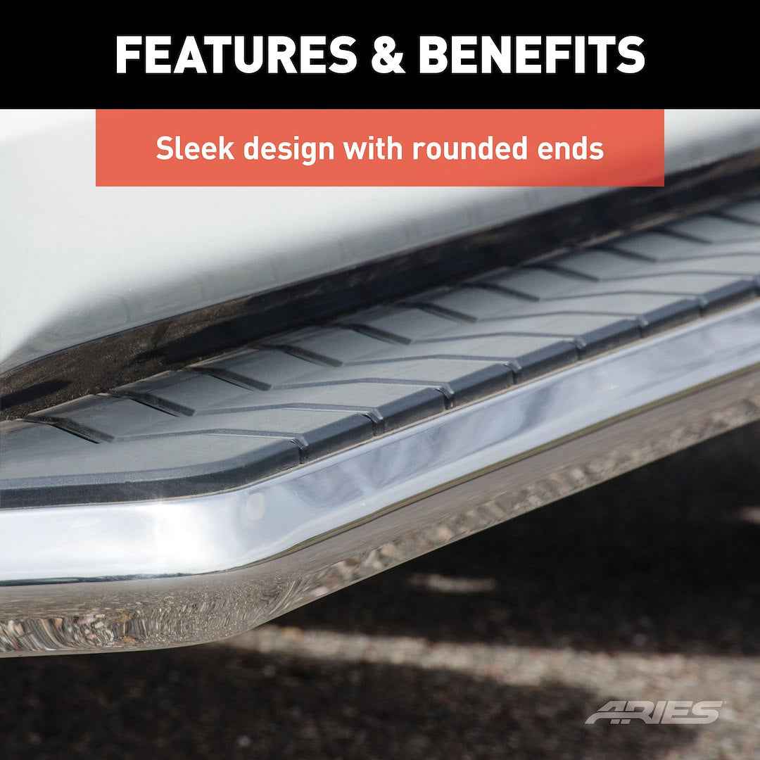 Aries 2051867 AeroTread 67-Inch Silver Running Board Component