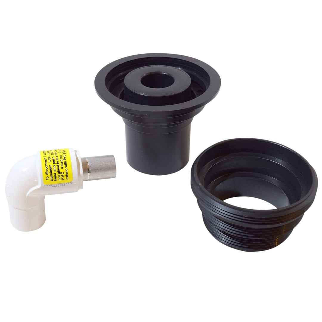 Valterra SS06 Threaded Sewer Hose Adapter - Black/White