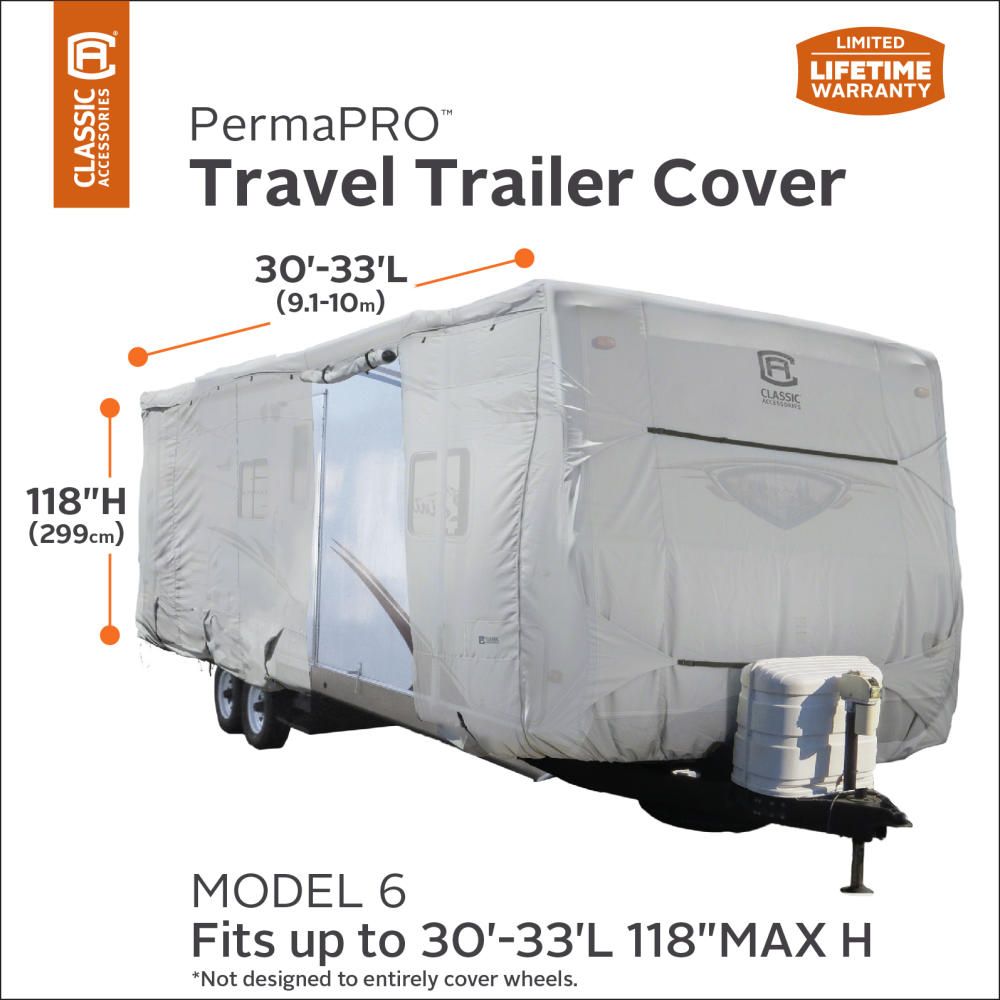 Classic Accessories 80-139-191001-00 Travel Trailer Cover - image 8