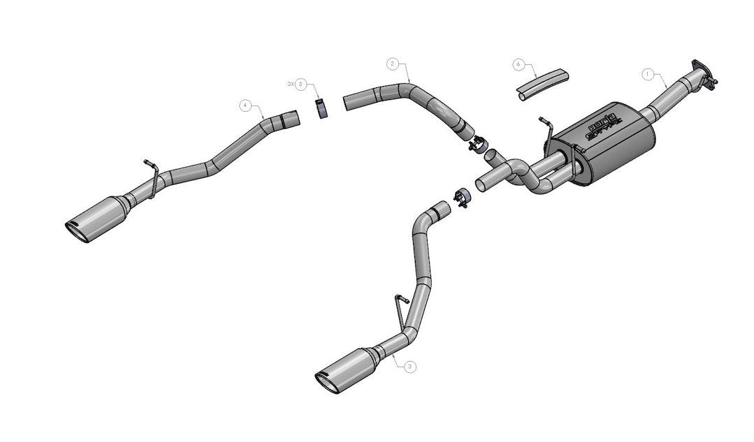 Borla ATAK ® Series Cat Back System Single Dual Exhaust System Kit 140753 - image 2