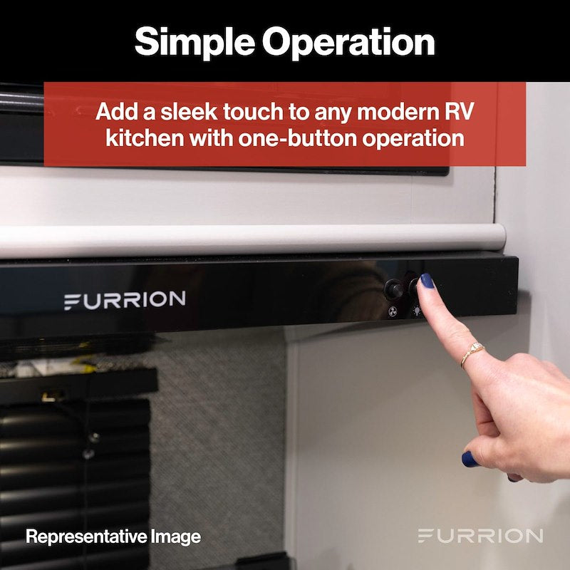 Furrion FHO23SACR-SS 24" 12V Ducted RV Range Hood – Stainless Steel
