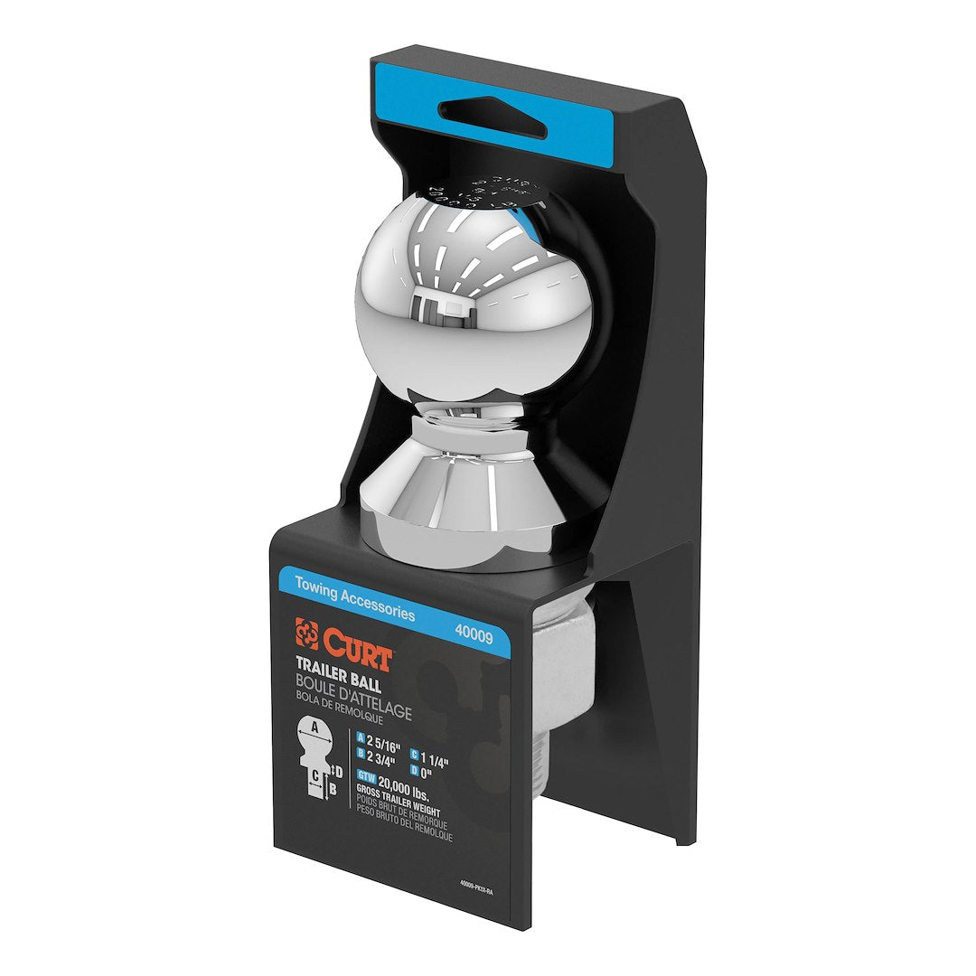 Curt 40009 Trailer Hitch Ball - image 1