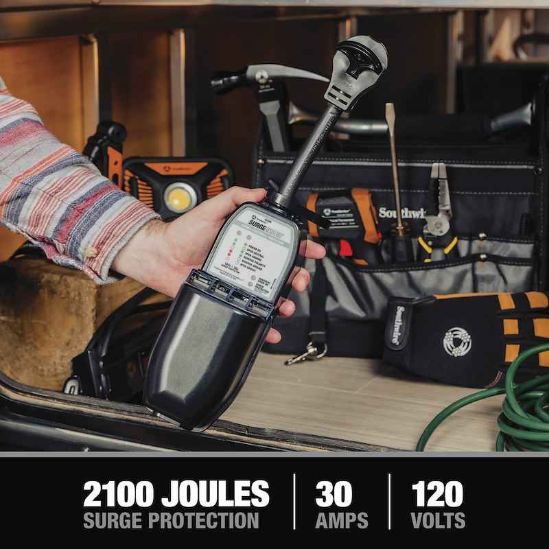 Surge Guard 44380 Portable RV Surge Protector – 30 Amp