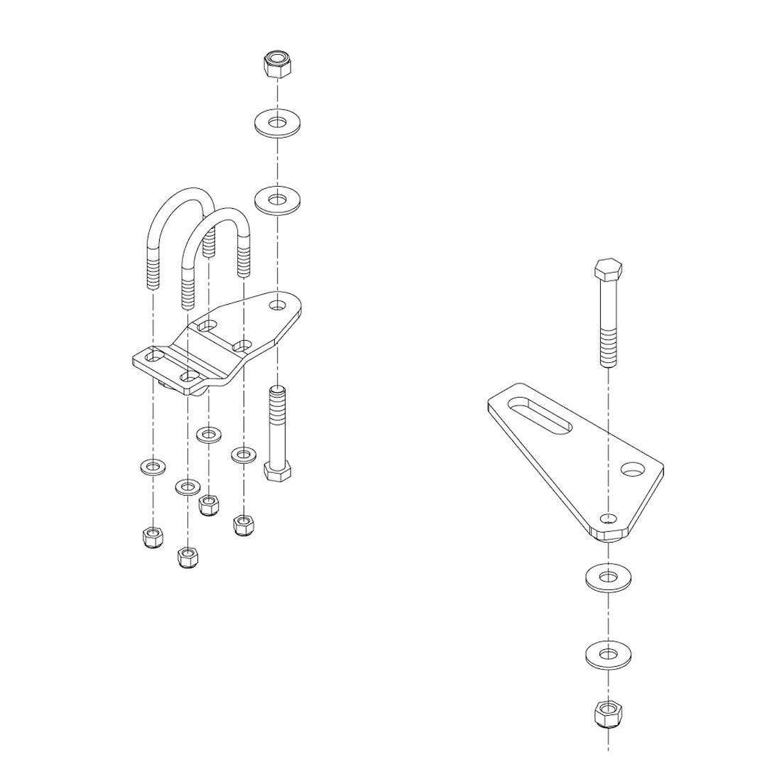 Roadmaster Rbk29 Steering Stabilizer Bracket - image 2
