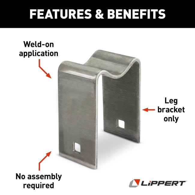 Lippert 113511 Weld-On Fifth-Wheel Landing-Gear Bracket