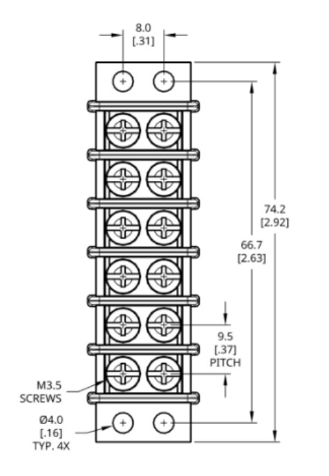 Egis 2220-06 Electrical Terminal Block