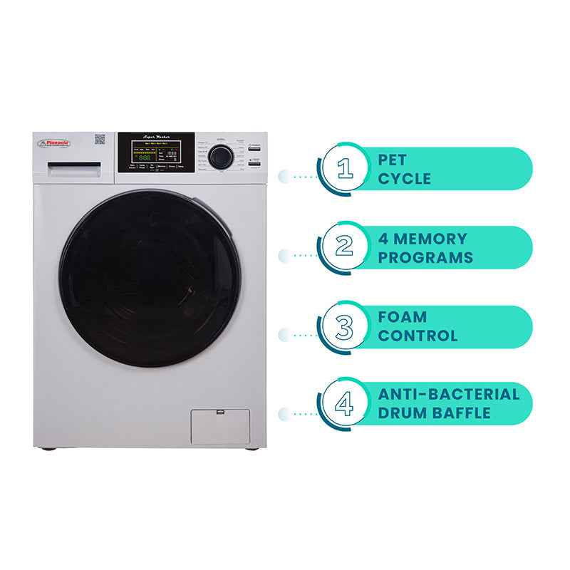 Pinnacle Super Washer 22-826 L W – 1.6 Cu Ft RV Front Load