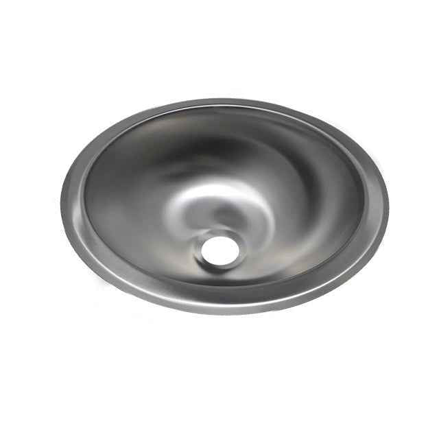 10" Round Stainless Steel RV Sink – Self-Rimming Lavatory