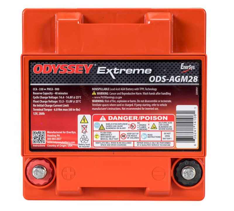 AGM Powersports Battery Odyssey Group 28 28Ah 330CCA ODS-AGM28
