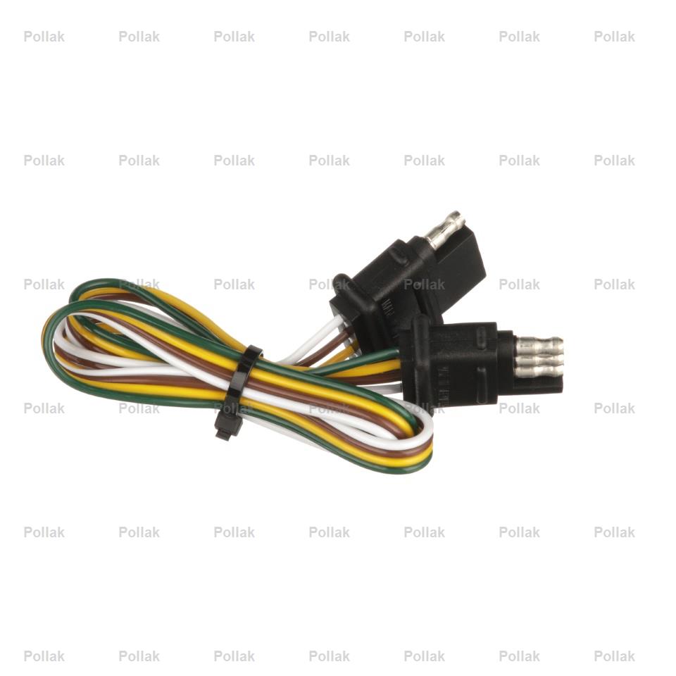 Pollak Semi-universal 4 Flat Trailer Wiring Connector (12412E)