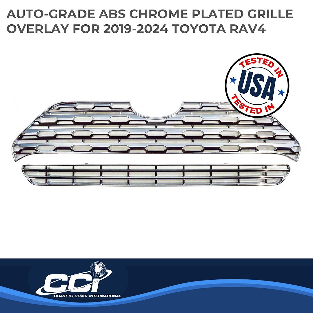Coast To Coast GI500 RAV4 Chrome Bar Grille Overlay - image 2
