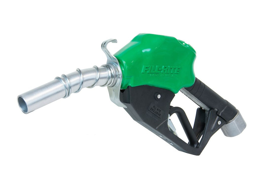 Fill-Rite N100DAU12G Automatic Fuel Nozzle - 1 in NPT, Green