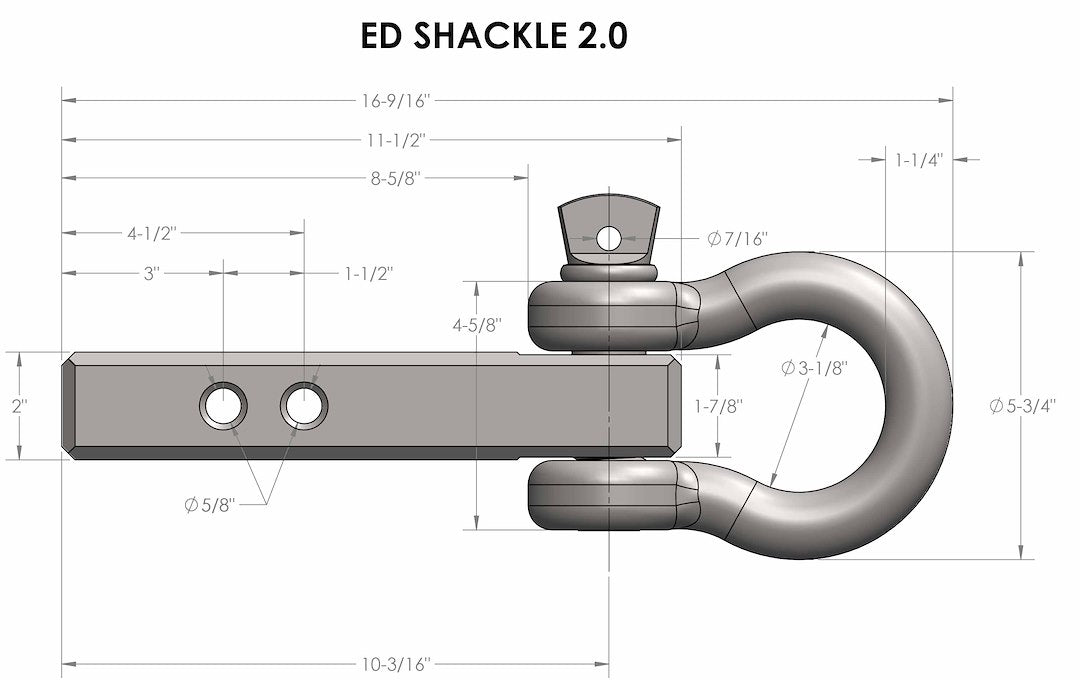 Bulletproof Hitches Ed20shackle D-Ring - image 7