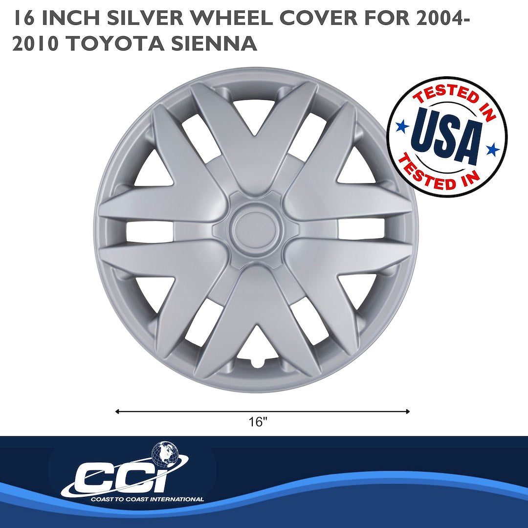 Coast To Coast 41616S Sienna Silver Split-Spoke Covers - image 2