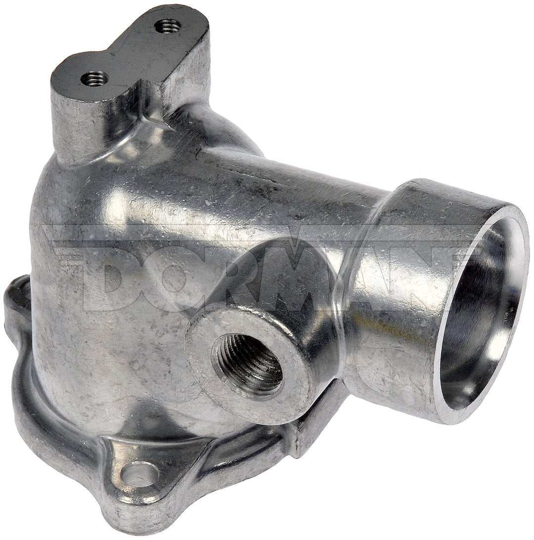 Dorman 9025933 Silver 90-Degree Metal Thermostat Housing - image 1