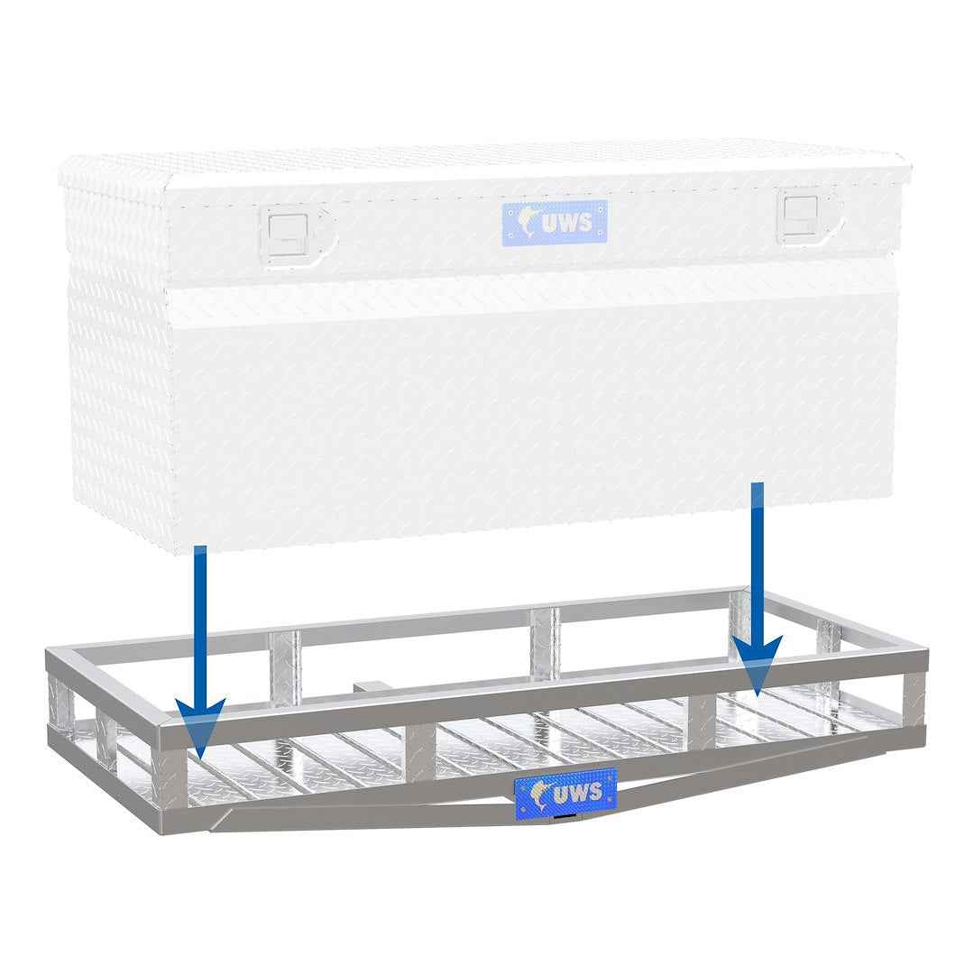 UWS UWS-CARRIER Aluminum 2 in Hitch Cargo Carrier - 500 lb