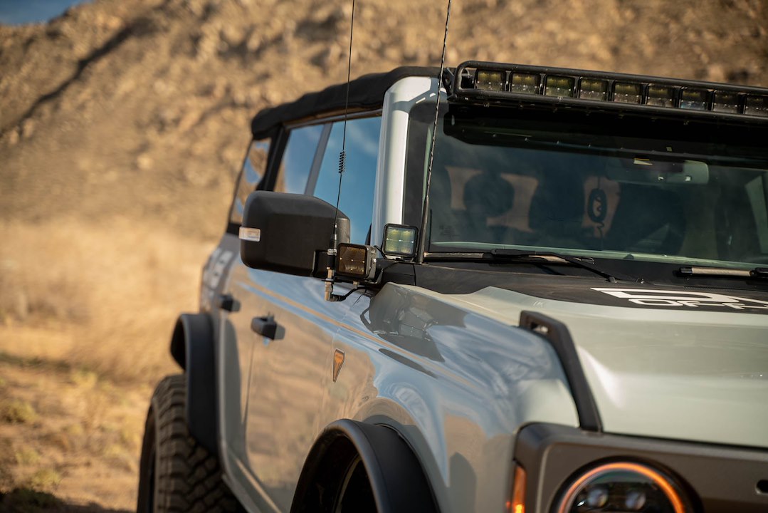 DV8 Offroad LBBR-08 Bronco Dual A-Pillar Light Bracket