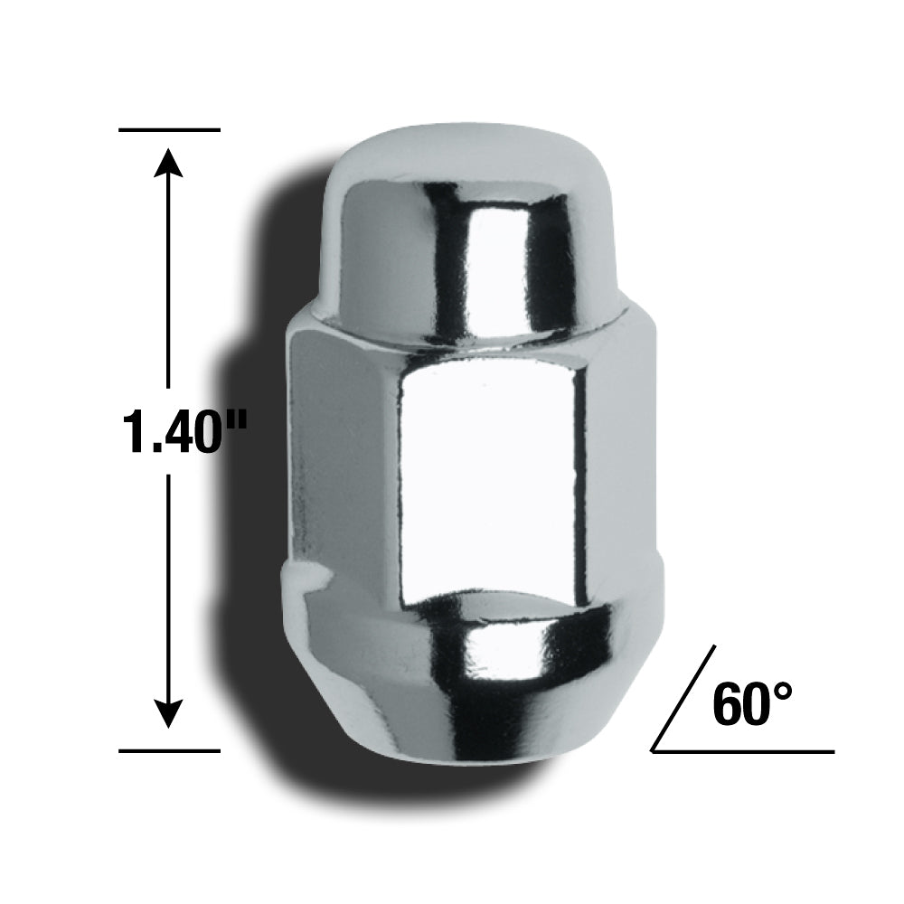 Gorilla 41127B Bulge Acorn Lug Nuts, 12 x 1.25, 4 Pack