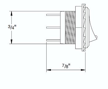 Hella H61925001 Amber On-Off Multipurpose Switch