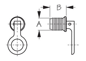 Sea Dog 520070-1 Brass Snap-Handle Drain Plug