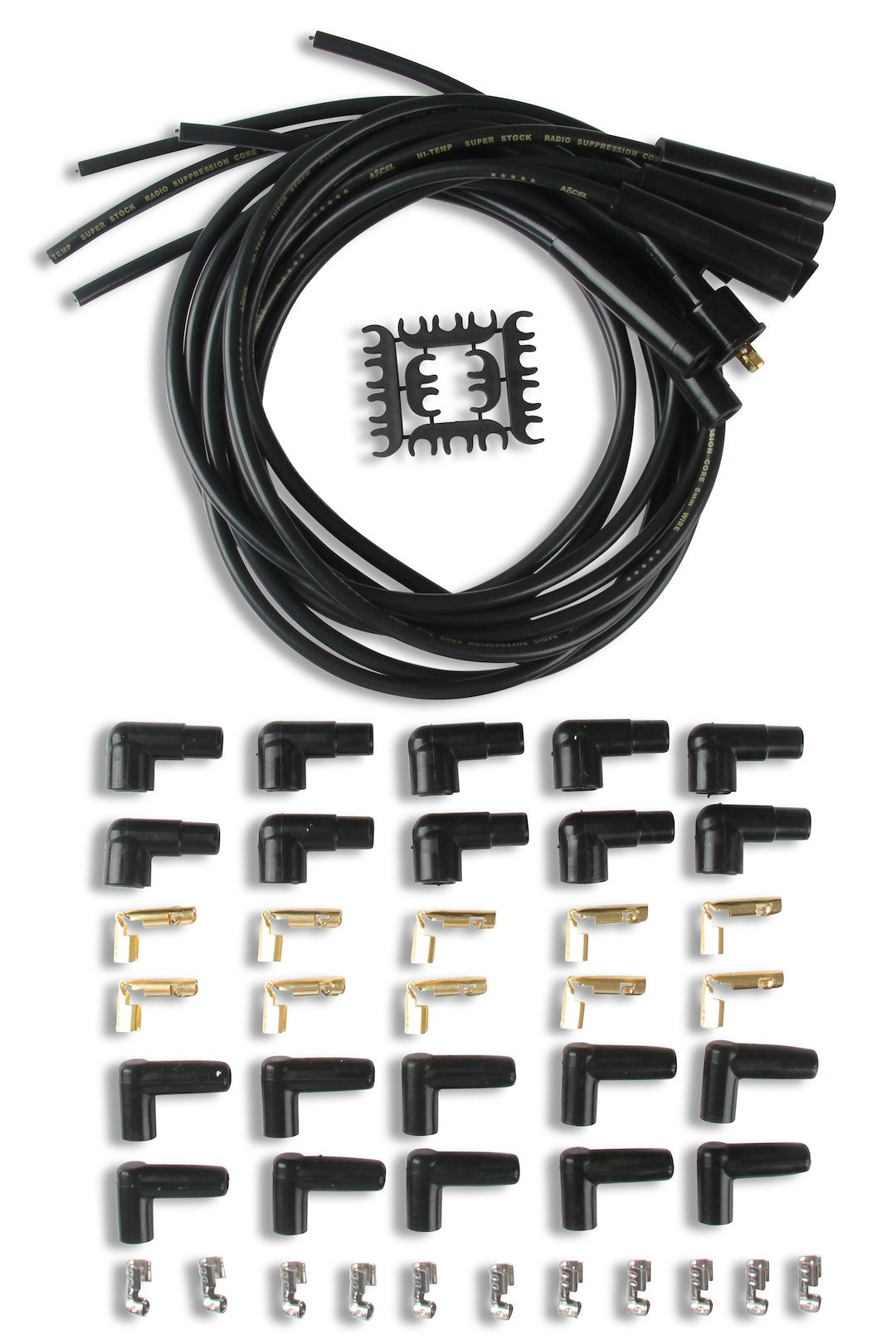 ACCEL Ignition Super Stock 4000 Series Male Spark Plug Wire Set 4040K - image 2
