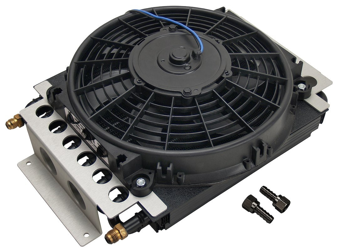 Derale 13700 Electra-Cool 16-Row Fluid Cooler with Fan - image 1