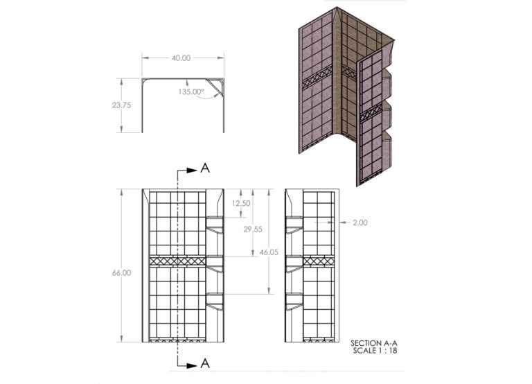 Specialty Recreation SW2440W 24" x 40" x 66" RV Shower Surround