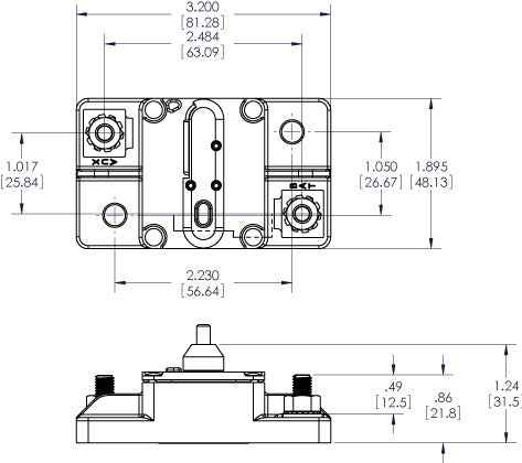 Blue Sea 7185-BSS 70A Thermal Circuit Breaker