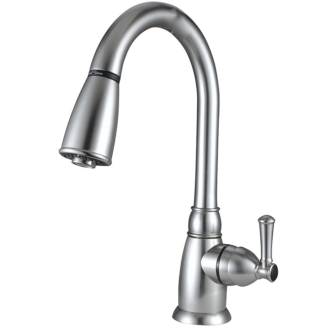 Dura Faucet DF-PK160-SN Pull-Down Kitchen Faucet - Satin Nickel