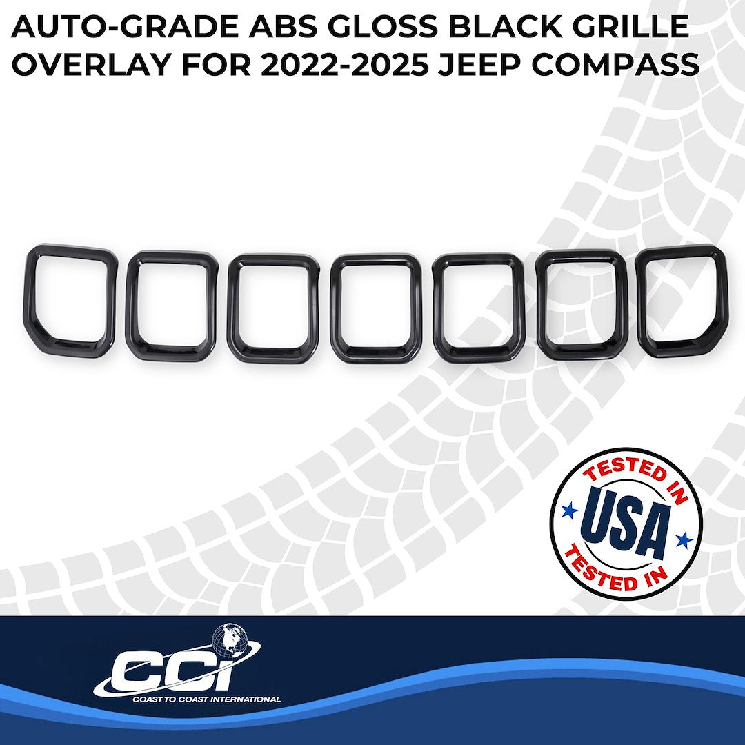 Coast To Coast GI194BLK Seven-Piece Black Bar Grille Overlay - image 3
