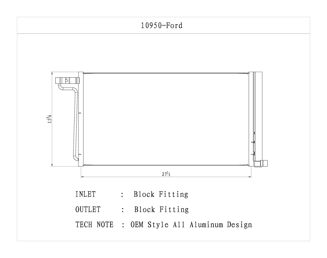 CSF 10950 Replacement Air-Conditioning Condenser - image 2