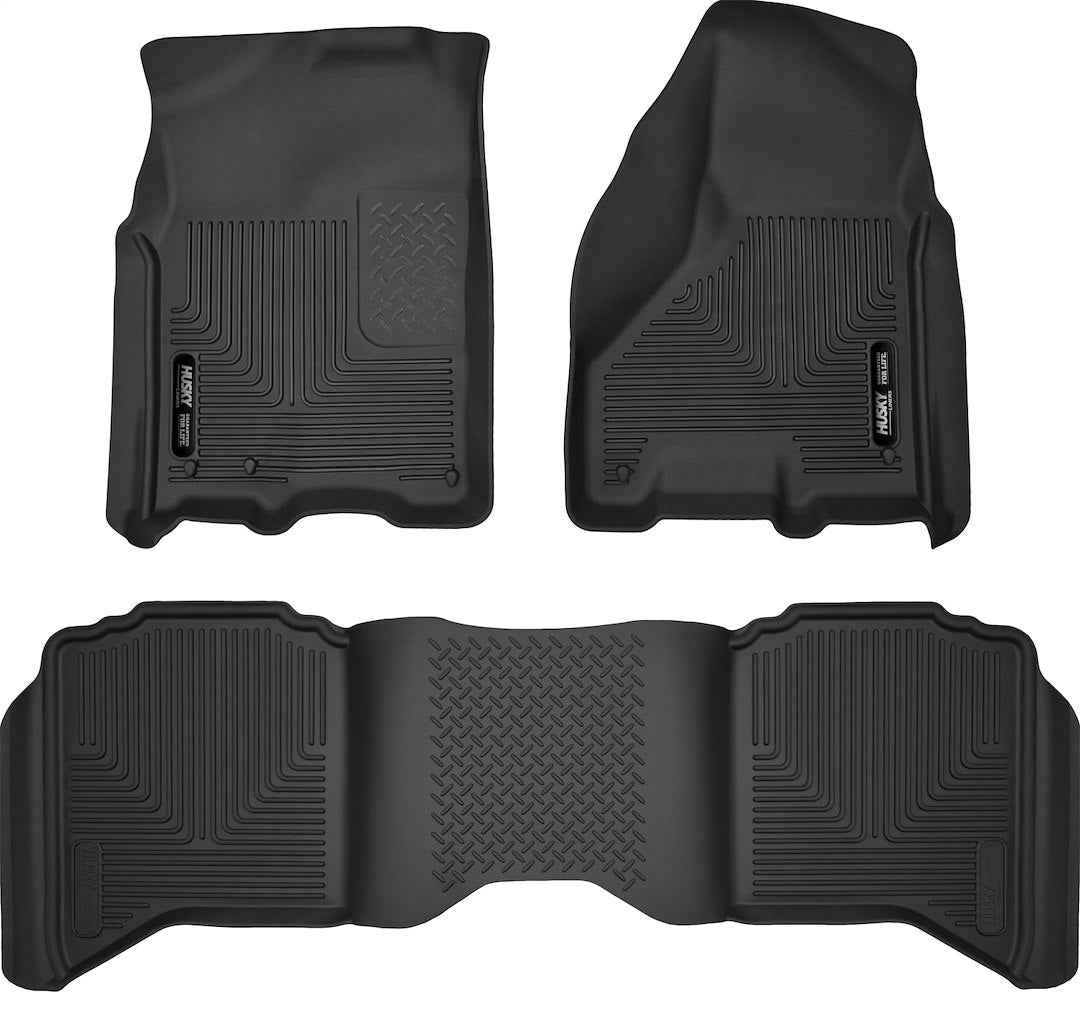 Husky Liners 99001 Molded Floor Liners - 3 Piece, Black
