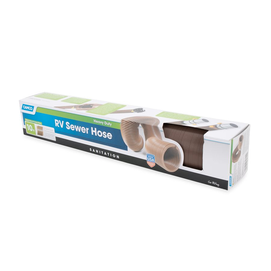Camco 10 Feet Sewer Hose (39621) – Extended Length: 10 Feet