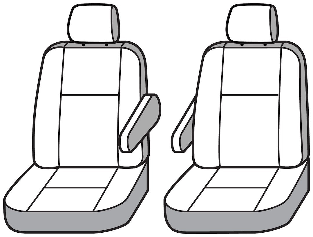 Covercraft SS7578PCCH SeatSaver Charcoal Second-Row Buckets - image 3