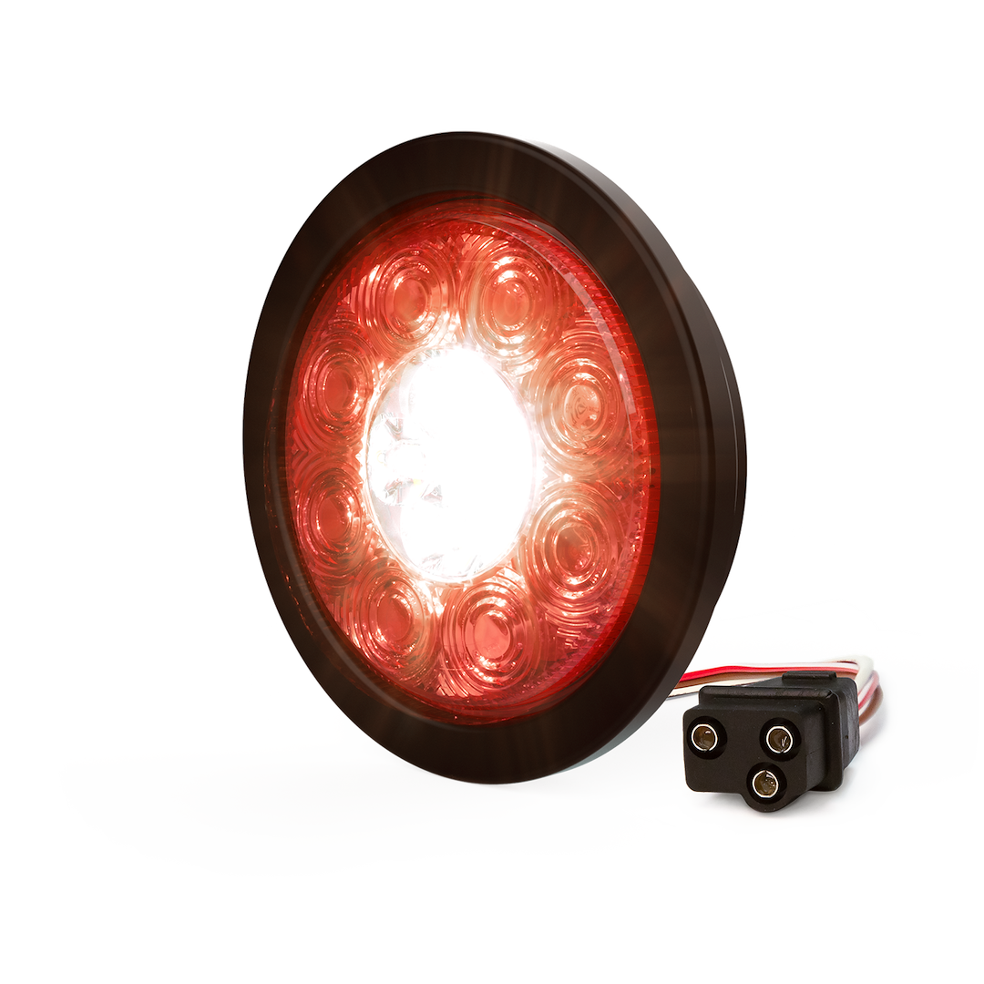 Ecco ED3040AW Round Grommet-Mount LED Warning Light