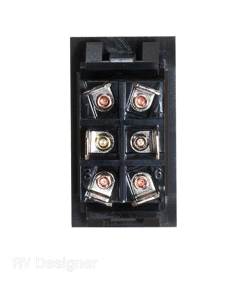 RV Designer On-off-on Multi Purpose Switch (S225) – Color: Black