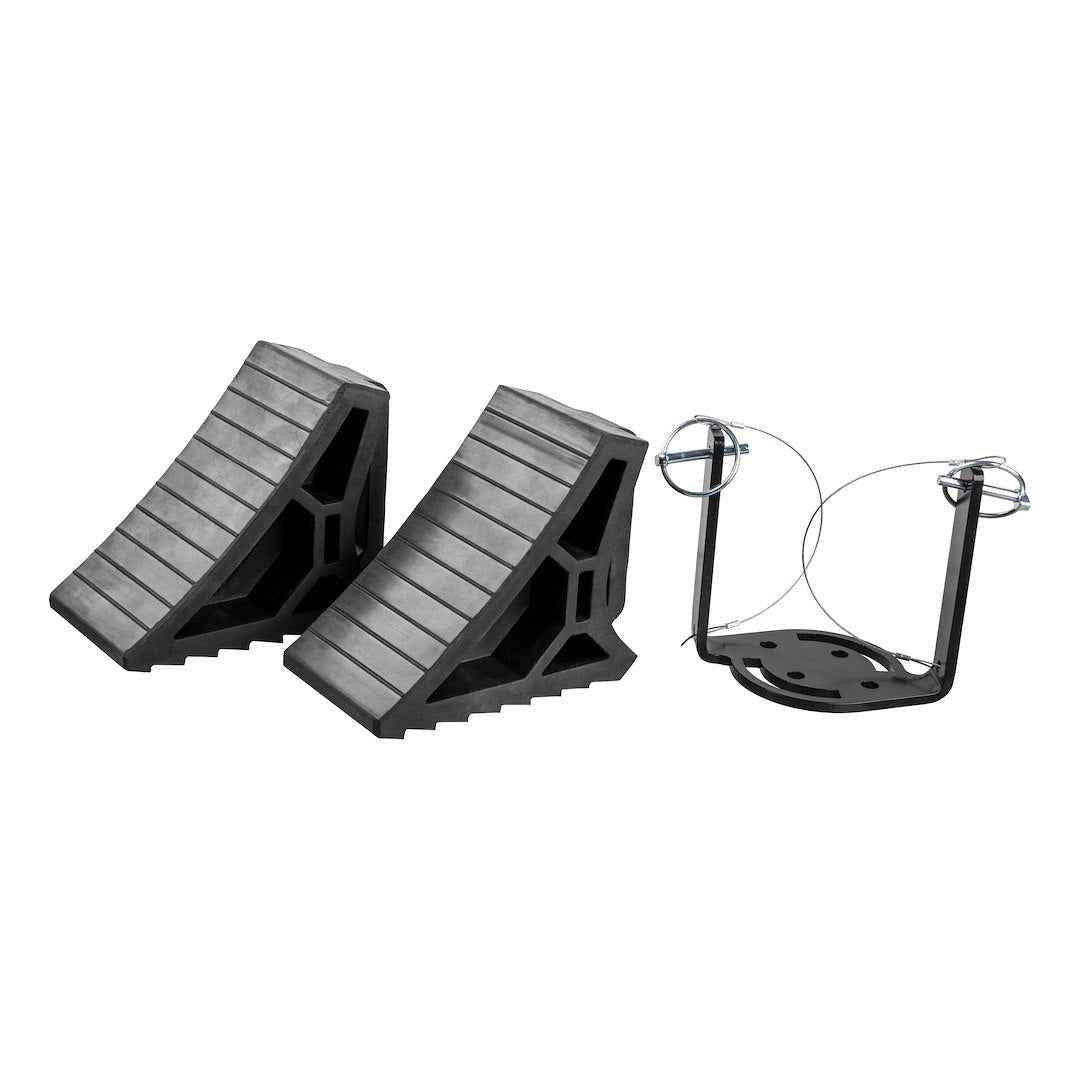 CURT 22802 Wheel Chock - 7-3/8 in, Set Of 2