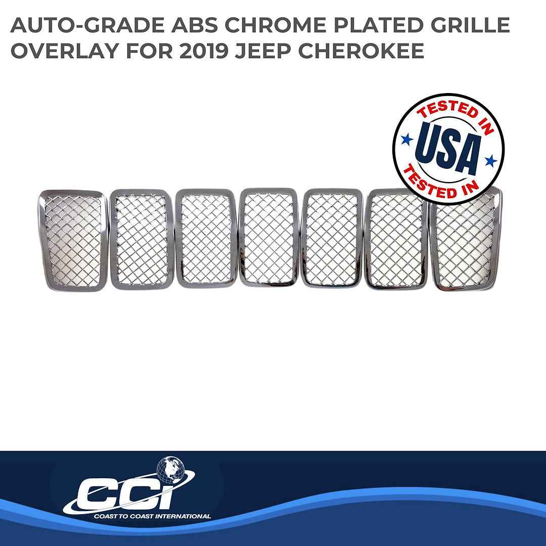 Coast To Coast GI485 Cherokee Chrome Mesh Grille Overlay