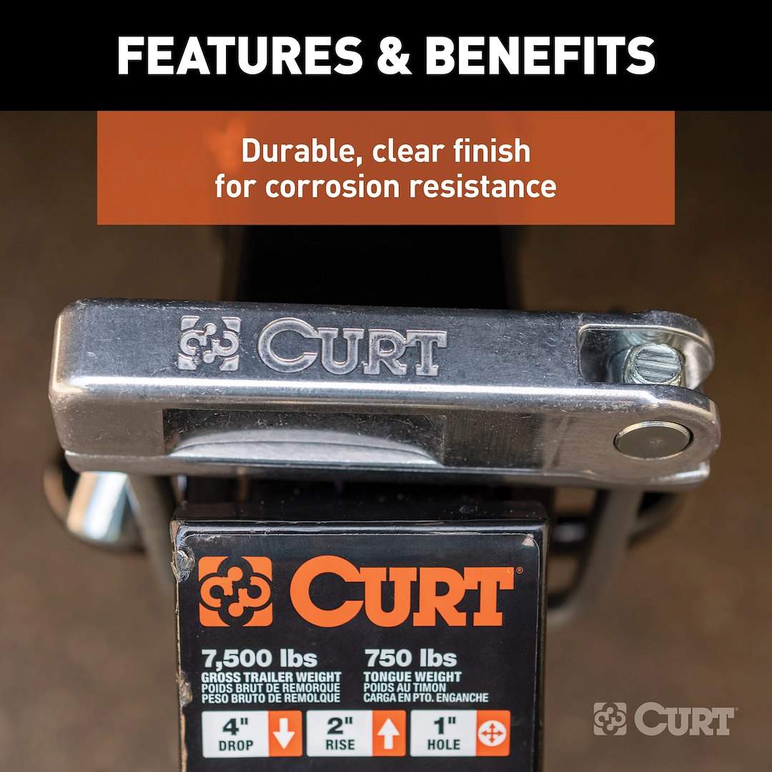 Curt 22325 Trailer Hitch Receiver Tube Anti Rattle Bracket - image 6