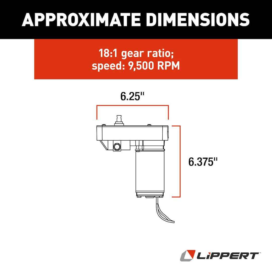 Lippert 132682 12V Slide-Out Motor