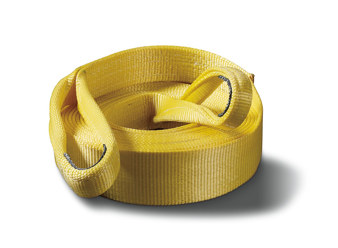 Warn 88913 Nylon Recovery Strap - 30 ft x 3 in, Yellow