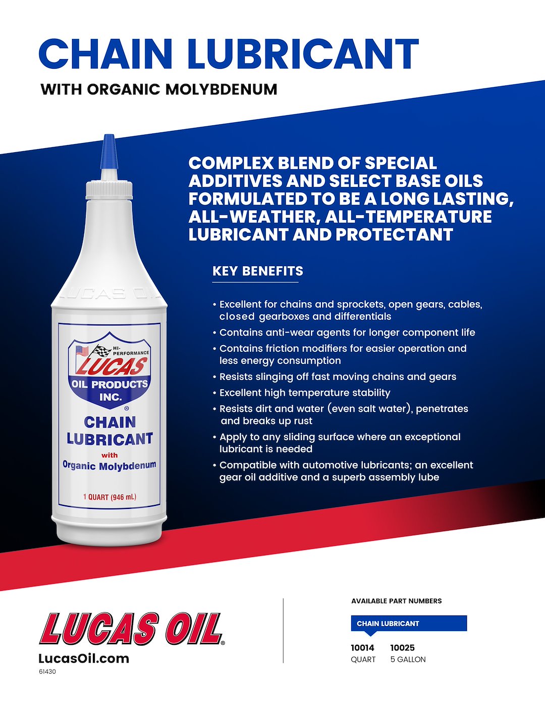 Lucas Oil 10014 Chain Lubricant