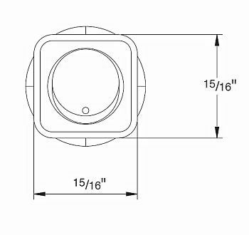 Hella 358114481 Amber SPST Rocker Switch